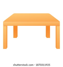 Icono de tabla de madera. Dibujo del icono del vector de la mesa de madera para el diseño web aislado en fondo blanco