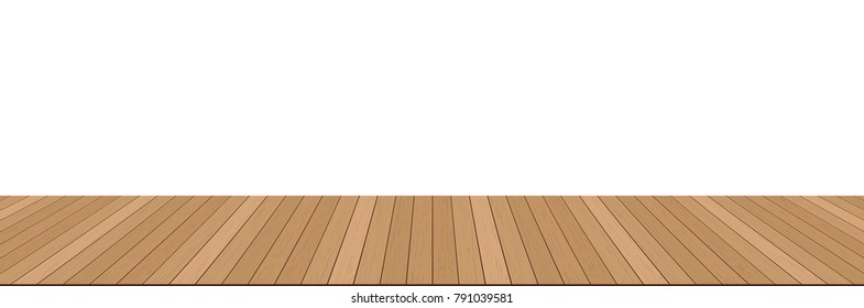 Wood Table Top On White Background Stock Vector (Royalty Free ...