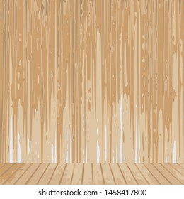 Wood table top space and wood background.