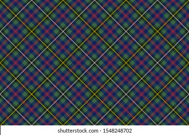 Wood Tartan. Seamless rectangle pattern for fabric, kilts, skirts, plaids. Diagonal cell