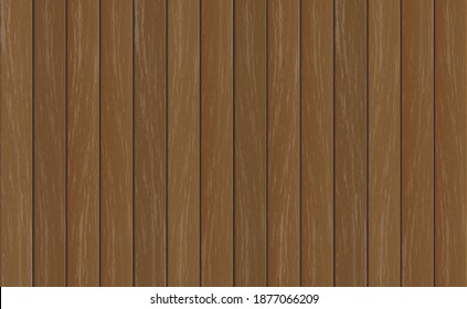 Wood texture abstract background, Top view of parquet medium color flooring texture or laminate board, Vector illustration.