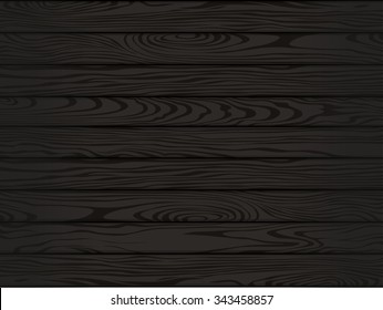 Wood Texture. Background. Black. Veins. Vector.