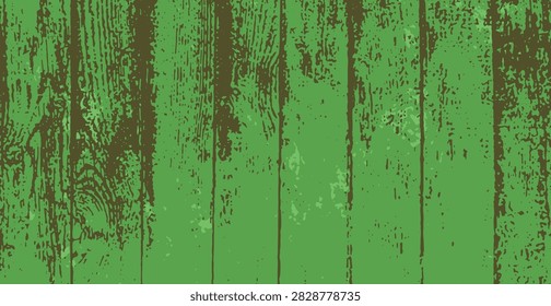 Wood texture background. Grunge wood overlay square texture. Vector illustration background in green and beige. Natural rustic distressed backdrop.
