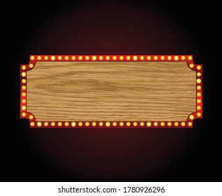 Wood texture background vector illustration banner