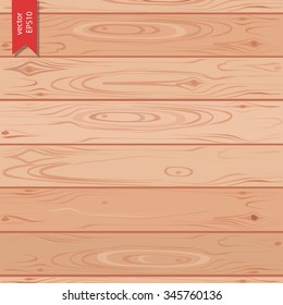 Wood texture. Wood background. Vector illustration of wood table top.