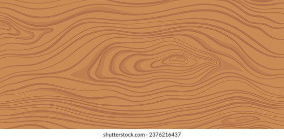 Wood texture. Brown wooden plank, cutting board, floor or table surface. Striped fiber textured background. Retro tree surface pattern