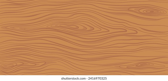 Wood texture. Brown wooden plank, cutting board, floor or table surface. Striped fiber textured background. Retro tree surface pattern