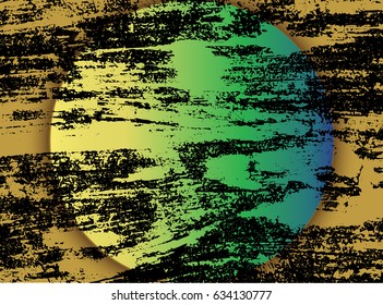 Wood texture in the circle abstract