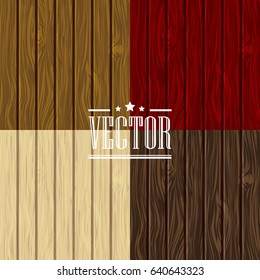 Wood texture design vector