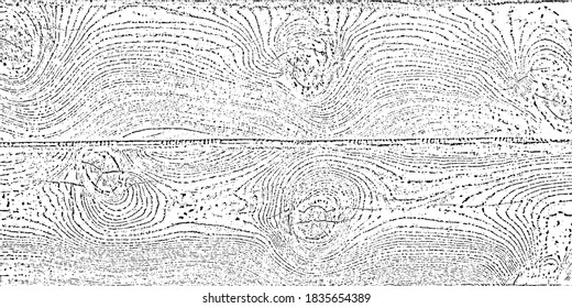    Wood texture. Fragment of an old tree with a knot, invoice of wood. Vector background, texture of board.