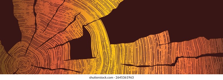 Quadro de textura de madeira, prancha de madeira, fundo escuro, design vetorial