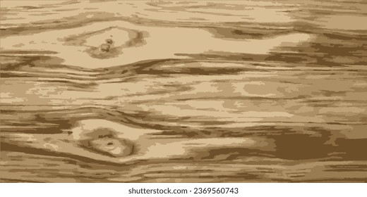 Wood texture. Imitation of walnut wood texture. Vintage wood background. Vector illustration