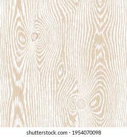 Wood texture. Light brown wooden background. Old textured piece of wood with scratches, top view. Highly detailed table or floor surface, natural material. Seamless vector pattern, easy to edit.