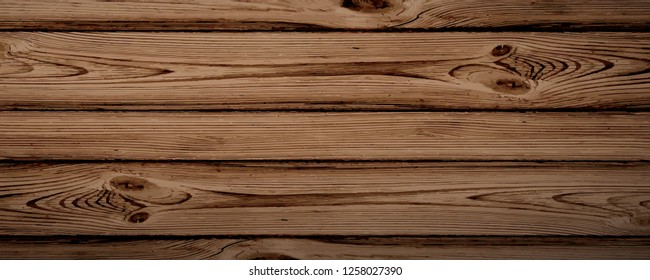 Wood texture. Natural Dark Wooden Background. Vector illustration.