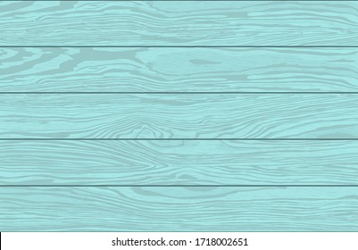 Wood Texture. Natural Turquoise Wooden Lumber Background