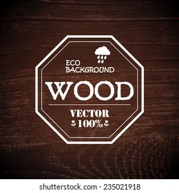 Wood texture realistic vector banner.