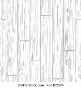 Wood texture seamless background, made of boards. Grey vector pattern.