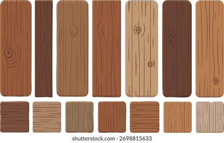 Conjunto de textura de madera, colección de fondo de madera, muestra de madera	