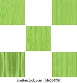 Wood texture. Set of wood background. Vector illustration.