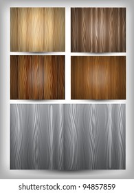 Wood texture set eps10