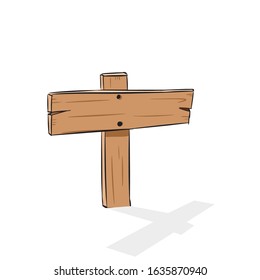 wood texture sign hand draw vector