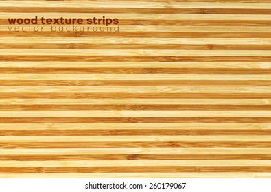 wood texture strips, vector background. bamboo cutting board