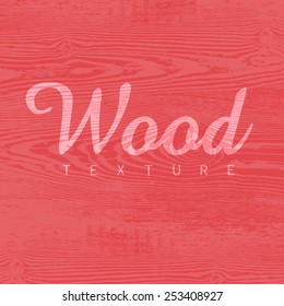 Wood texture template in red colors. Vector illustration. Natural wooden background.