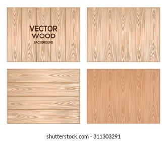 wood texture, timber wallpaper, 4 natural wooden background, vector