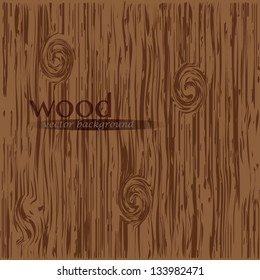 Wood texture, vector background illustration