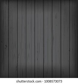 Wood texture, vector Eps10 illustration. Natural Dark Wooden Background.