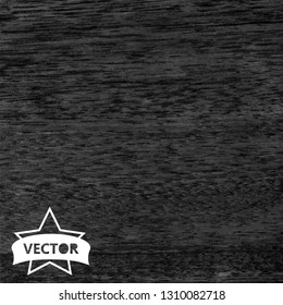 Wood texture, vector Eps10 illustration. Natural Dark Wooden Background. - Vector