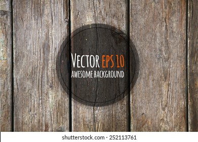 Wood texture, vector Eps10 illustration. Natural wooden background.