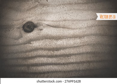 Wood texture, vector Eps10 illustration. Natural Wooden Background.