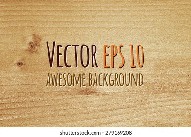 Wood texture, vector Eps10 illustration. Natural Wooden Background.