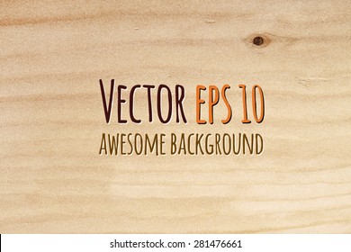 Wood texture, vector Eps10 illustration. Natural Wooden Background.