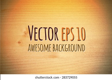 Wood texture, vector Eps10 illustration. Natural Wooden Background.