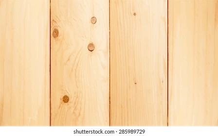 Wood texture, vector Eps10 illustration. Natural Wooden Background.