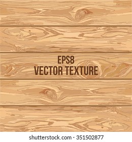 Wood texture, vector Eps8 illustration. Natural  Wooden Background.