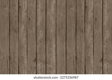 Holzstruktur, Vektorgrafik. Naturdunkler Holzhintergrund