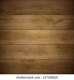 Wood Texture. Vector Wooden Floor.
