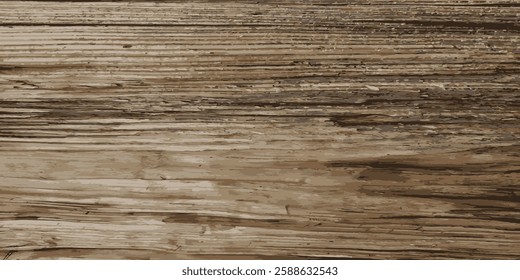 Wood texture. Vintage wood grain background. Vector illustration