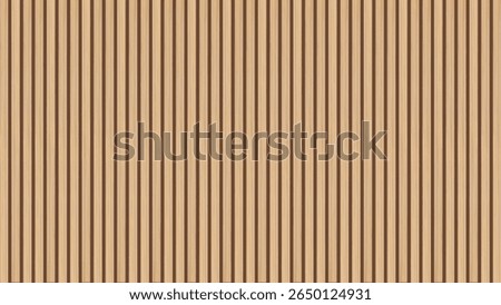 Wood texture wall with vertical planks. Wooden panel wall background. Brown stripes pattern of natural wood grain. Wooden planks cover. Parquet board surface. Oak floor. Vector EPS10