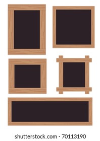 Wood textured frames