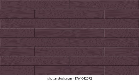 Wood textured seamless pattern. Hand drawn wooden boards, dark natural color repeat texture. Vector illustration template for design, interiours, print, paper, decor, photo background.