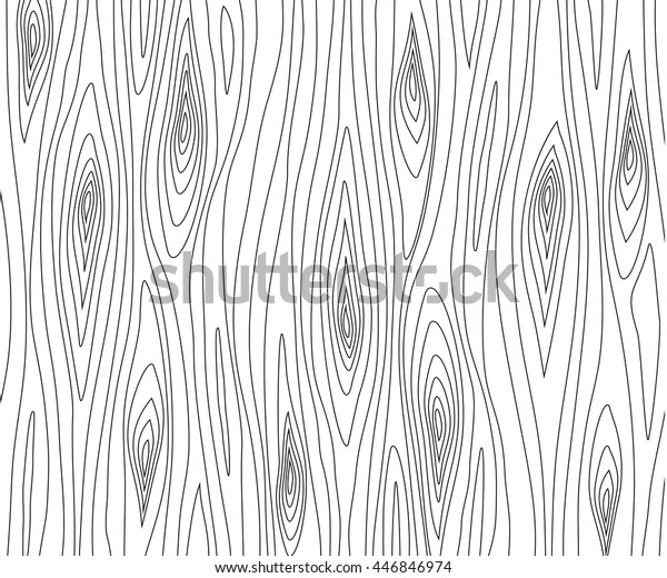 Wood Texturevector Illustrationuniform Black Lines On Stock Vector 