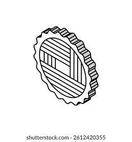 wood timber isometric icon vector. wood timber sign. isolated symbol illustration