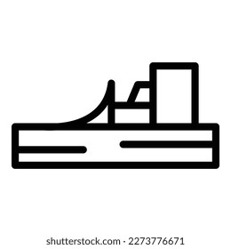 Wood tool icon outline vector. Plant worker. Work factory