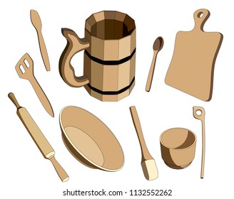 wood utensils pack