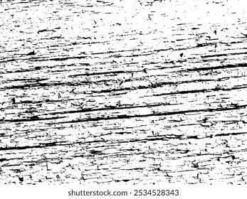 Textura de Vector de madera en blanco y negro. Fondo de grunge aislado. Vector ilustración abstracta