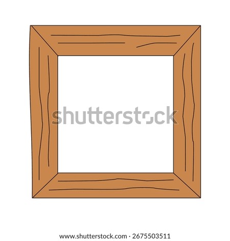 Wood Vector Collection. Wooden Frame Illustration. Rustic Signboard and Hanging Label. Timber Badge Icon Set. Natural Wood Grain Shapes and Decorative Elements.